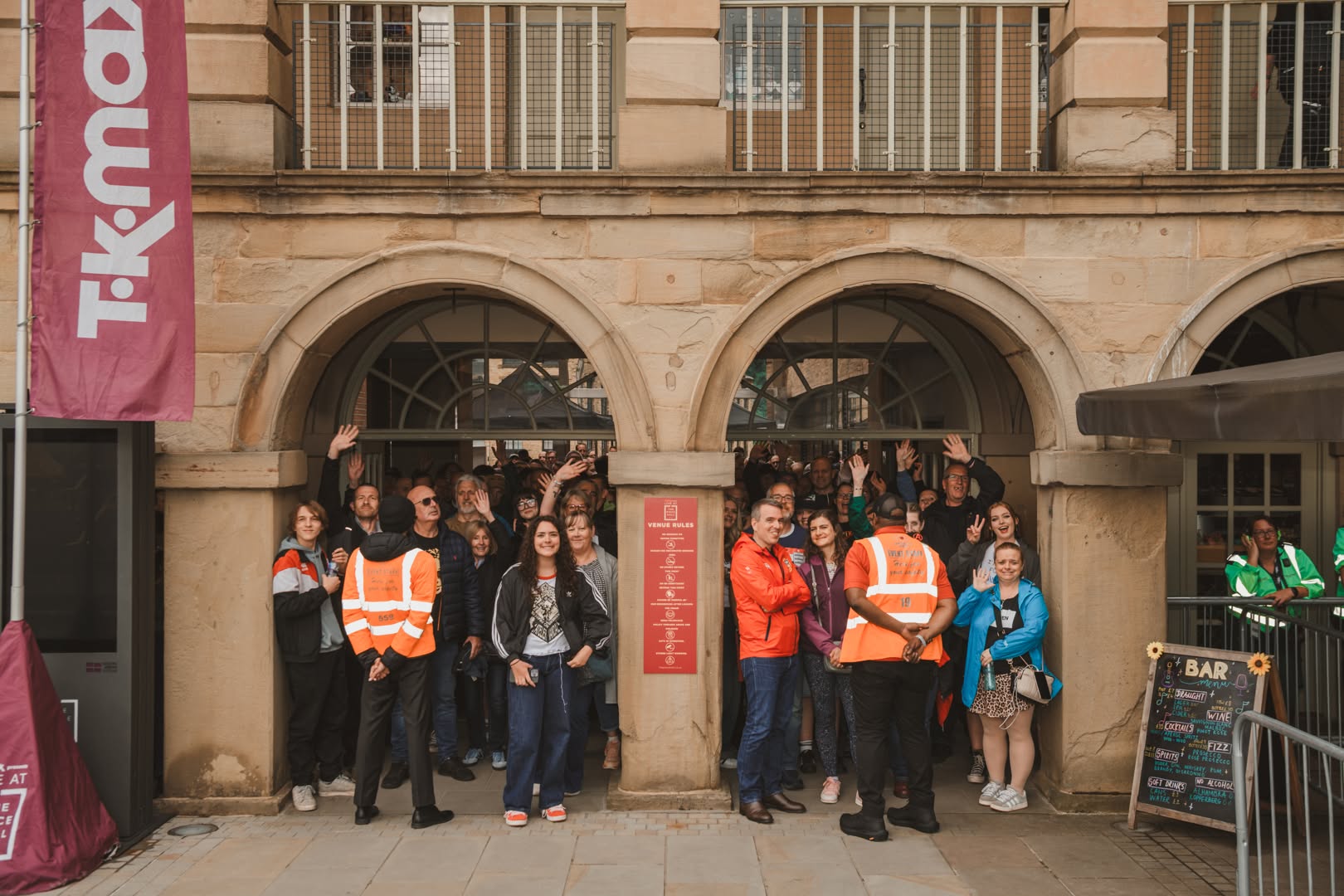 Controlled Space security team at Shed Seven live event